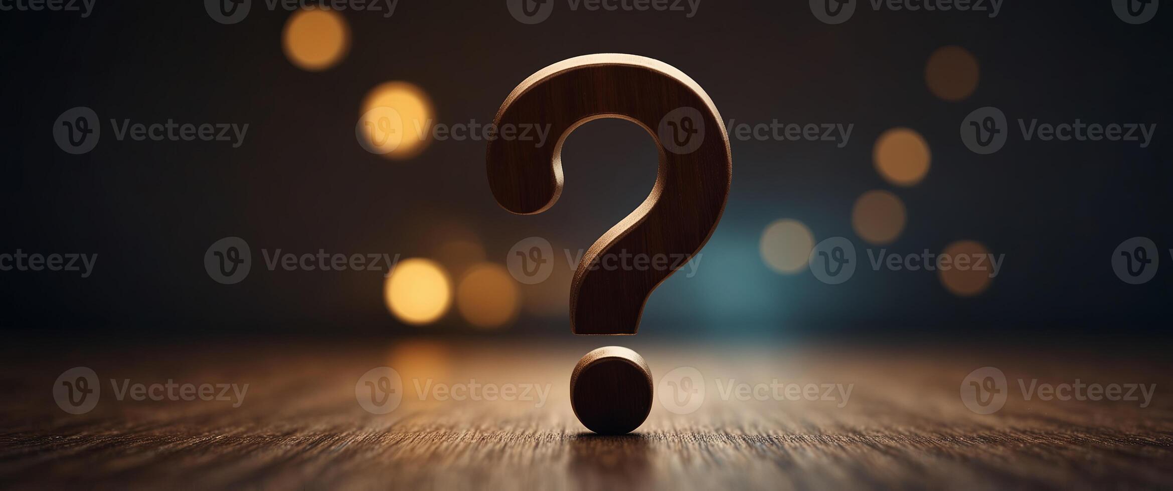 Question mark symbol FAQ information concept, answer Help in communication, search for the solution to a problem, think interrogation, copy space, mystery and doubt concept,. photo