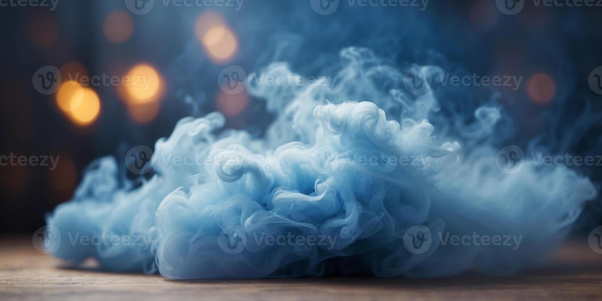 Abstract blue and white swirling mist or smoke background. photo