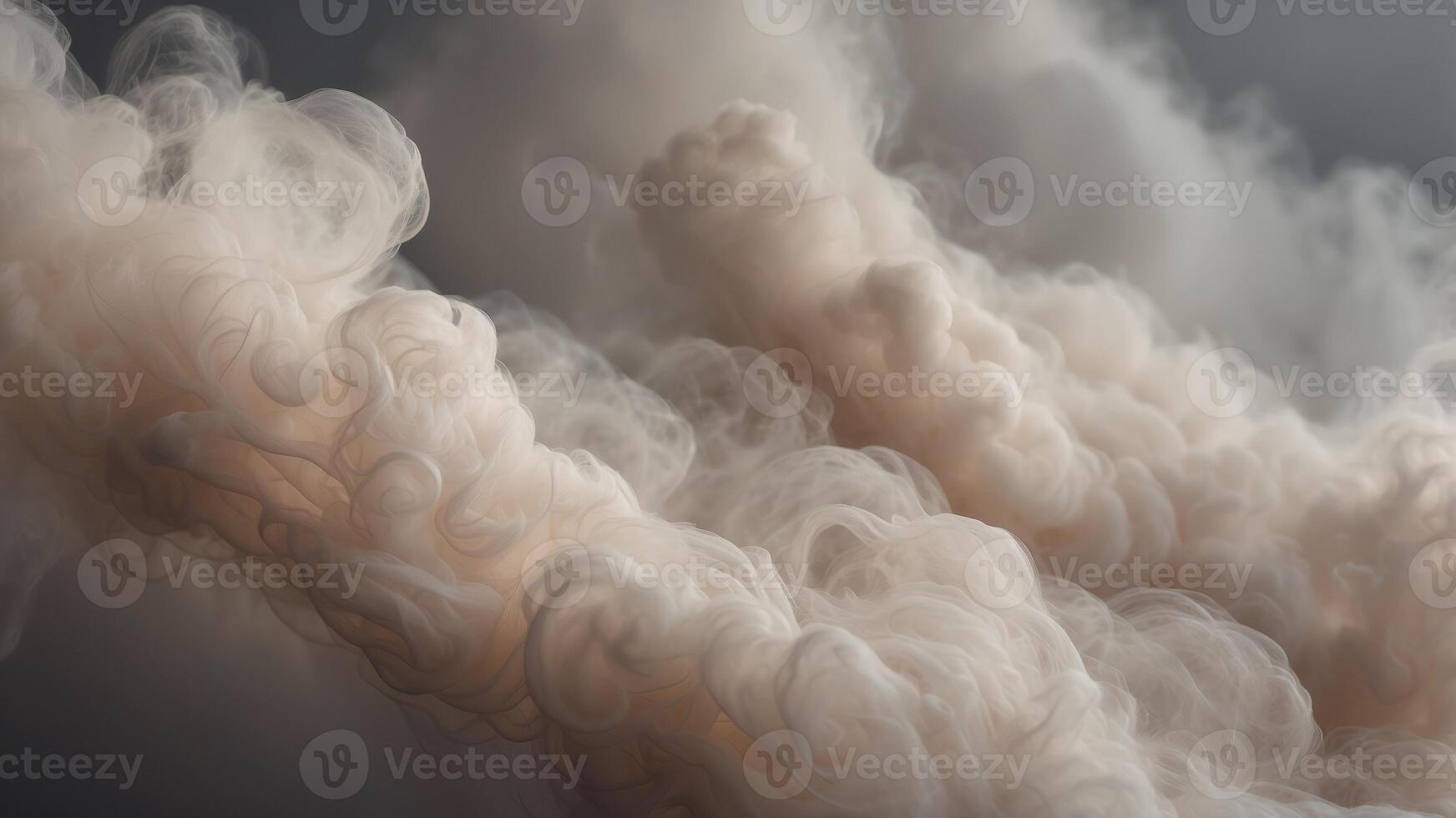 Abstract swirling clouds in shades of grey and beige. photo