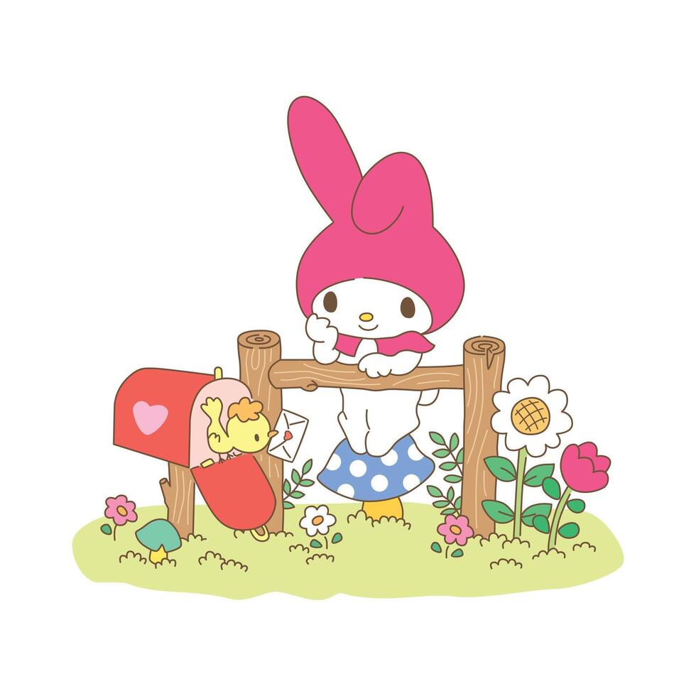 MELODY in Garden vector