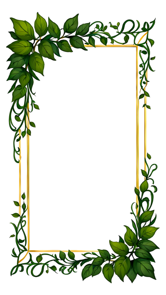 Vines Border Frame Transparent Background png