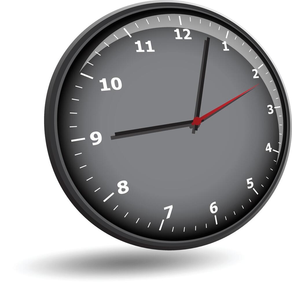 wall clock face vector