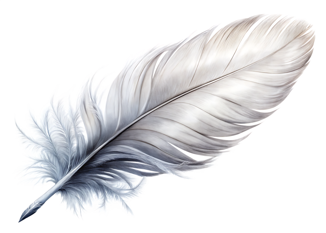 Feather isolated on transparent background png