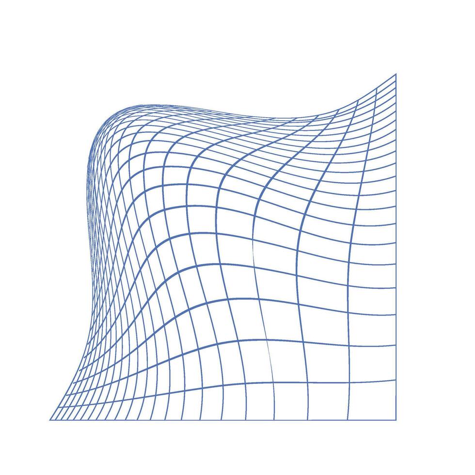 3D Wireframe Unique Six vector