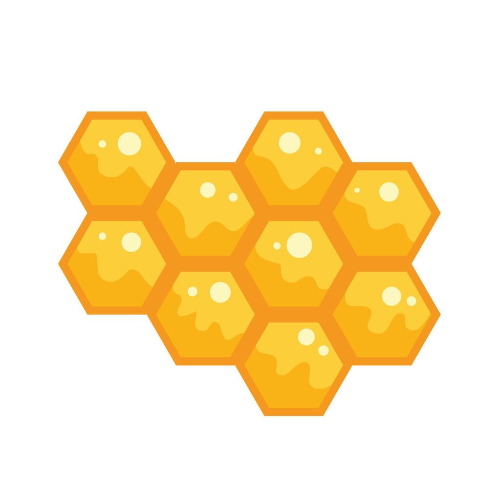 Bee Honey Comb vector