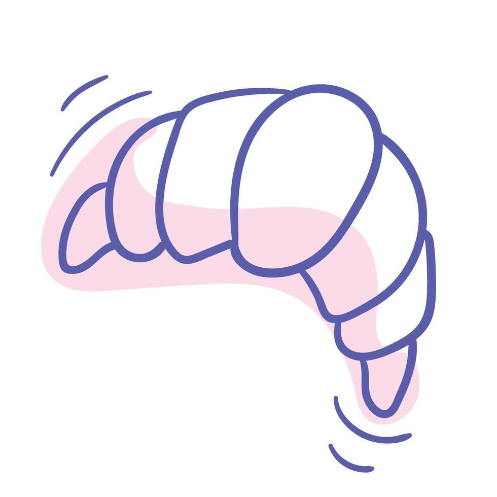 Street Food Croissant vector