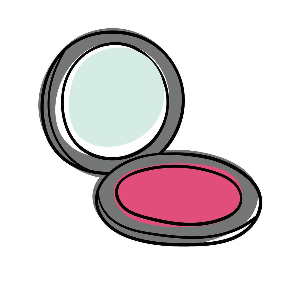 Woman Cosmetics Blush on vector