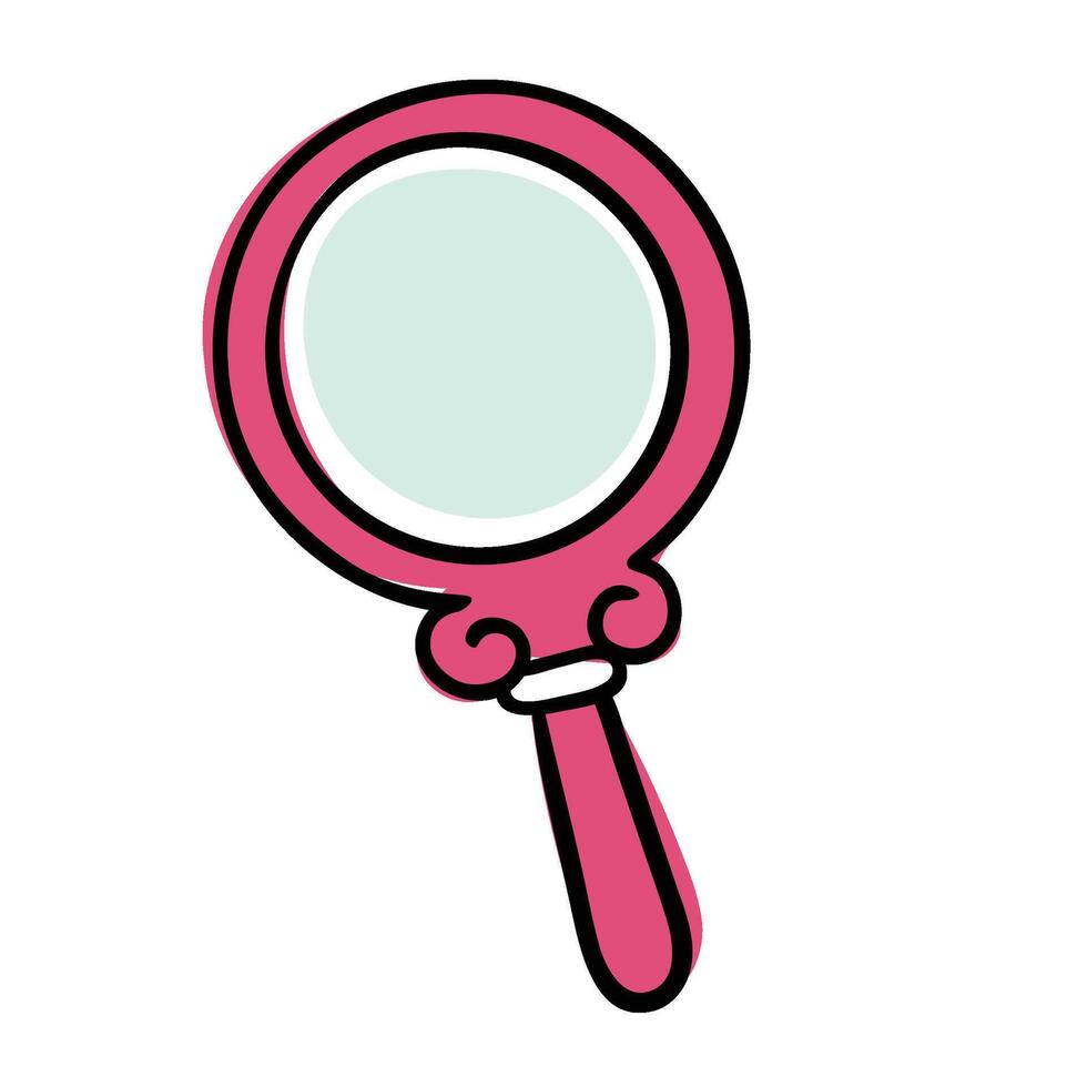 Woman Cosmetics Mirror vector