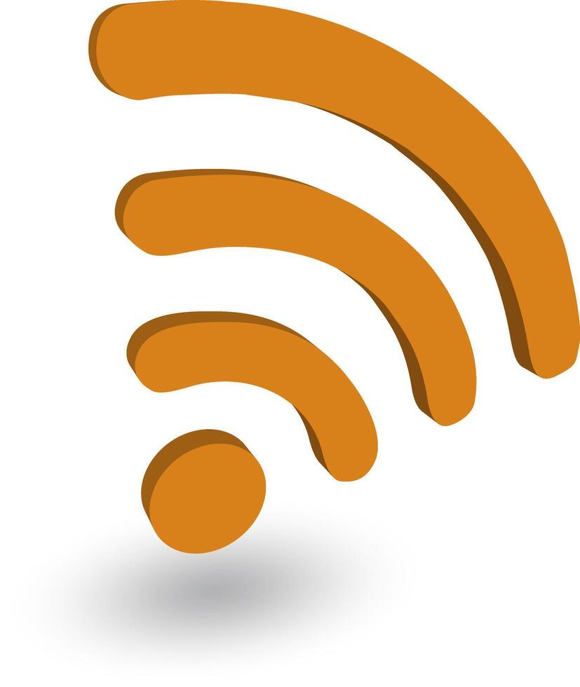 Label Wi-Fi icon vector