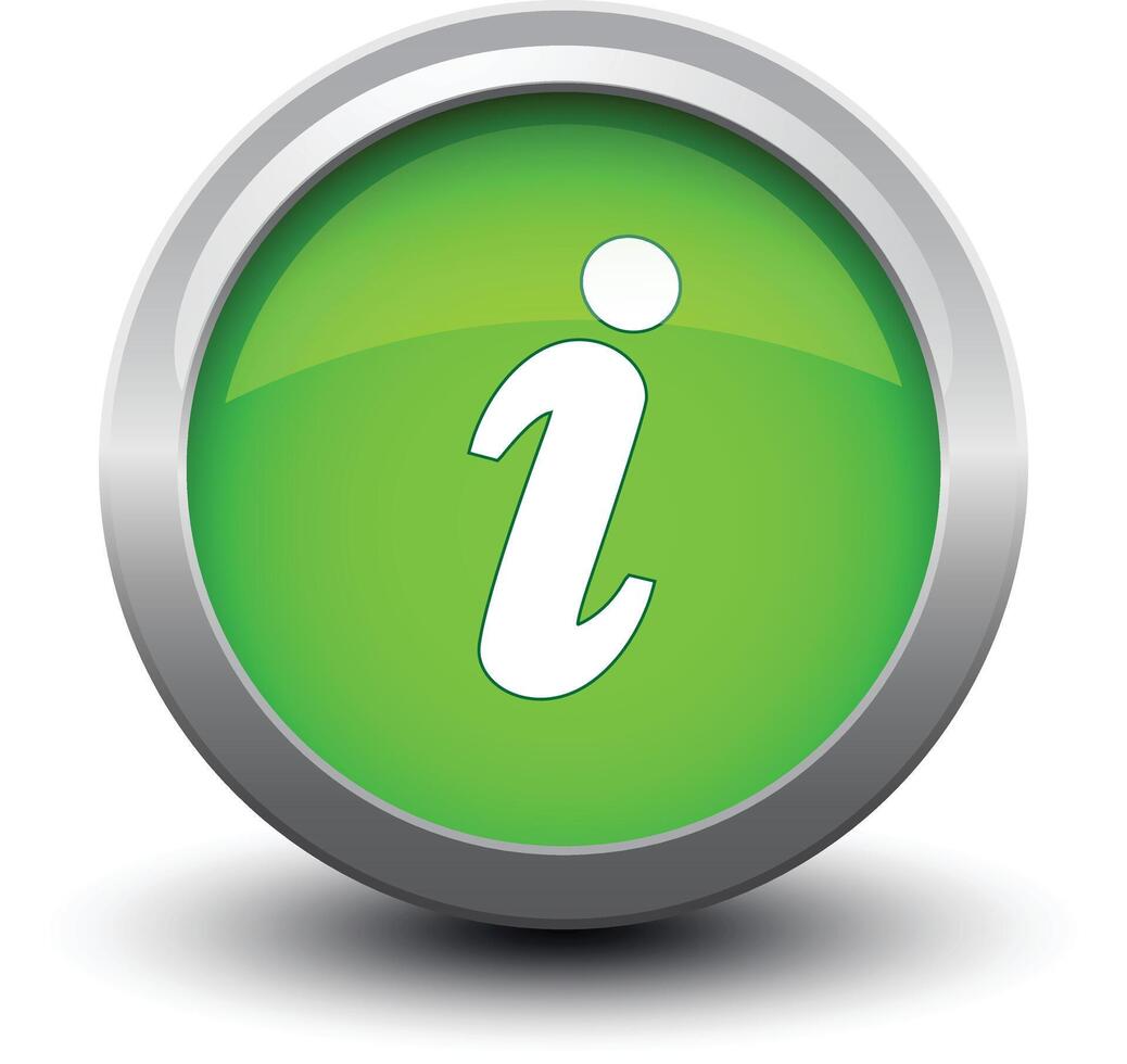 button info 2d vector
