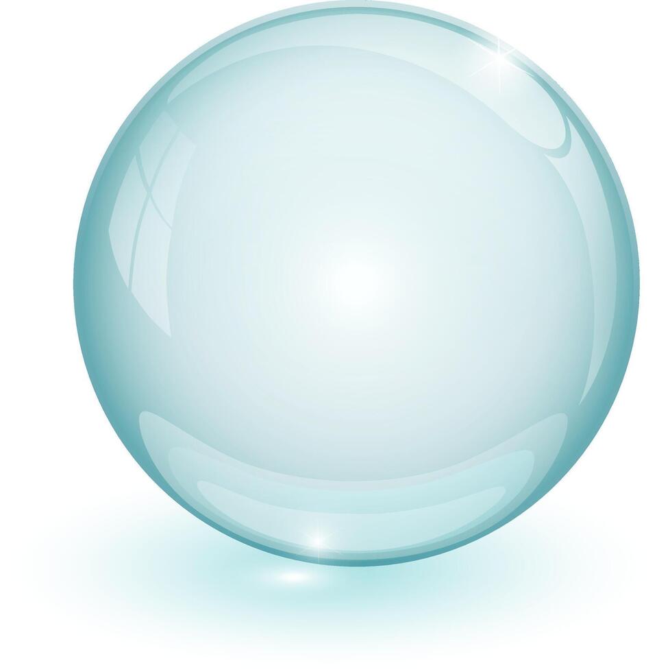 Blue bubble 3d vector