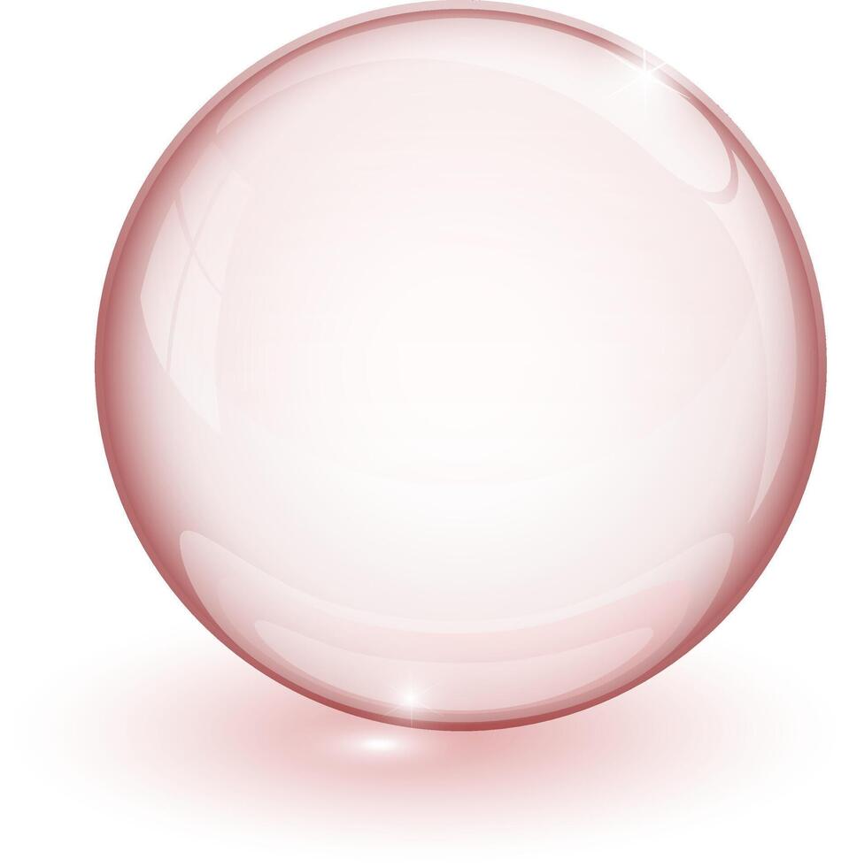 Red bubble 3d vector