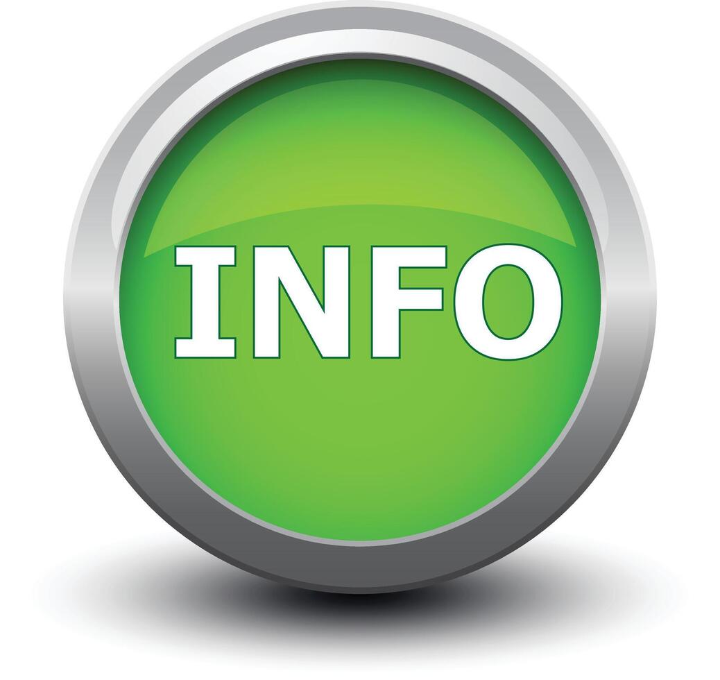 button info 2d vector