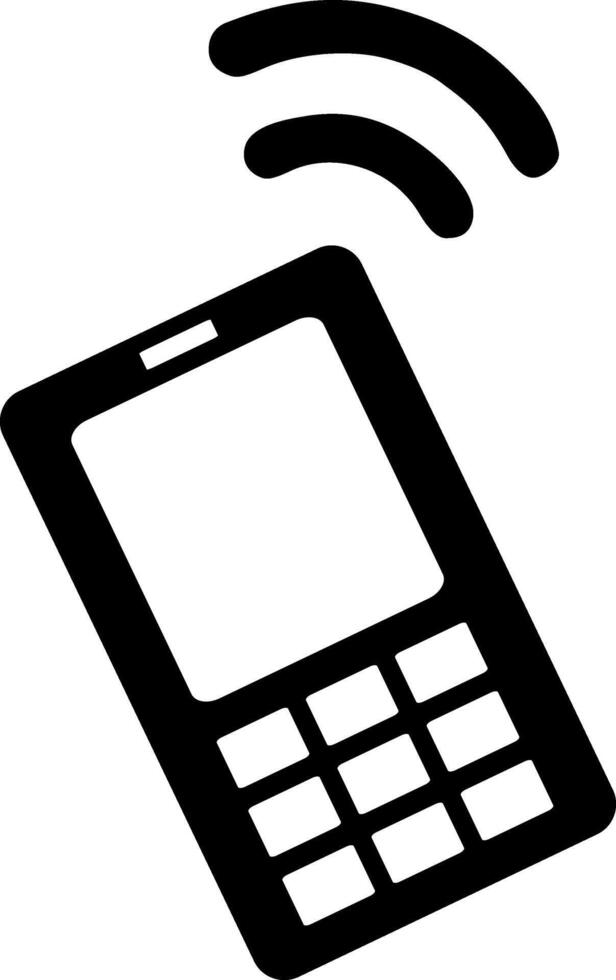 button call black vector