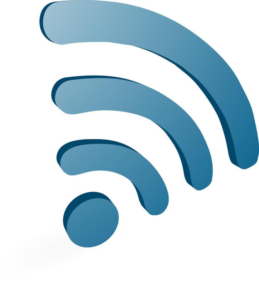 Label Wi-Fi icon vector