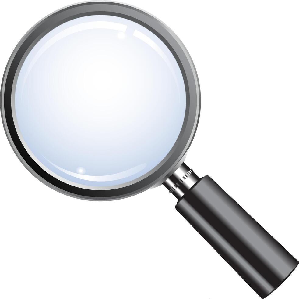 Magnifying glass isolated vector