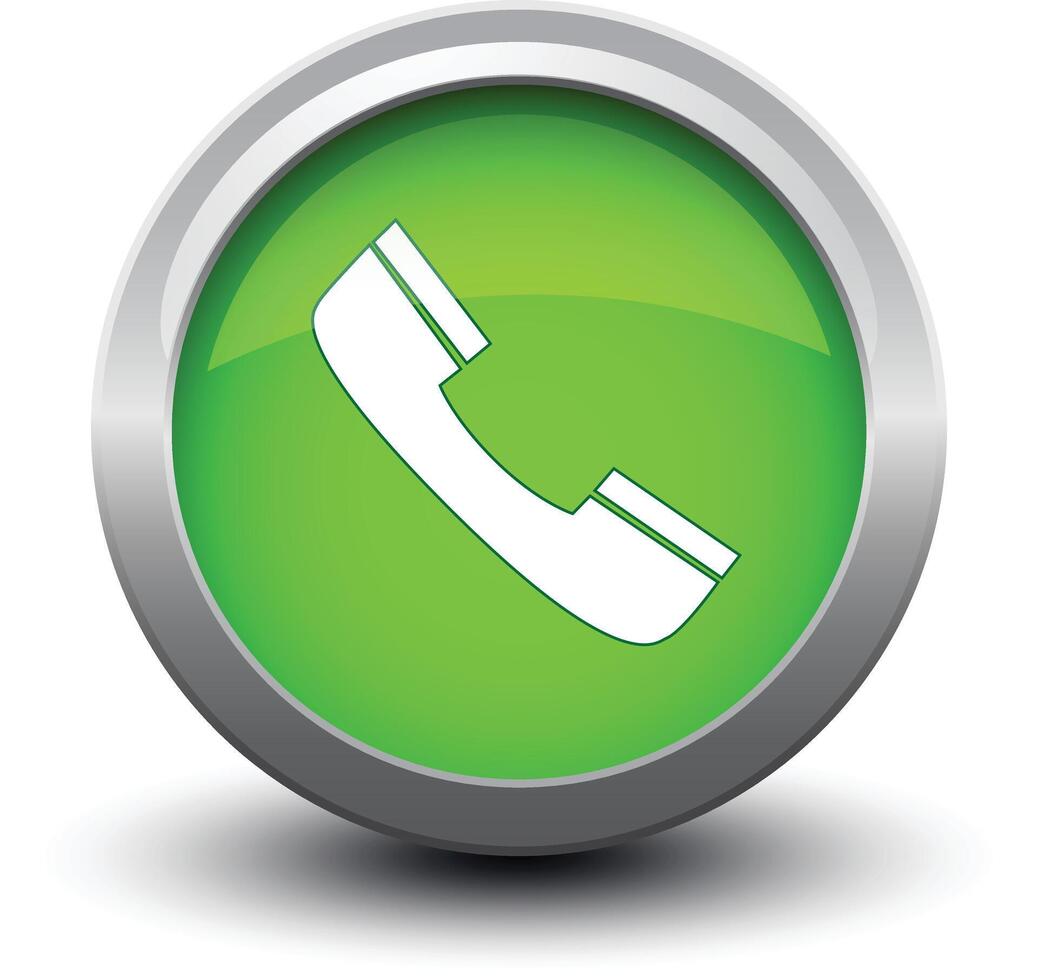 button telephone call 2d vector