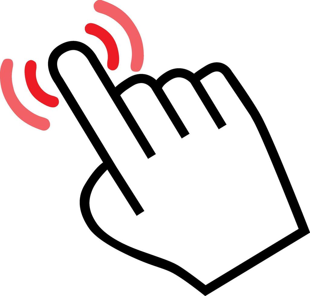 cursor hand icon vector