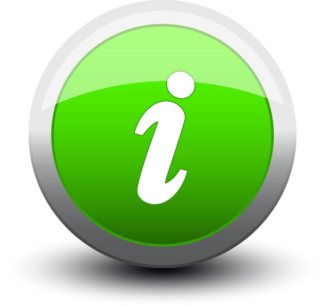 button info 2d green vector