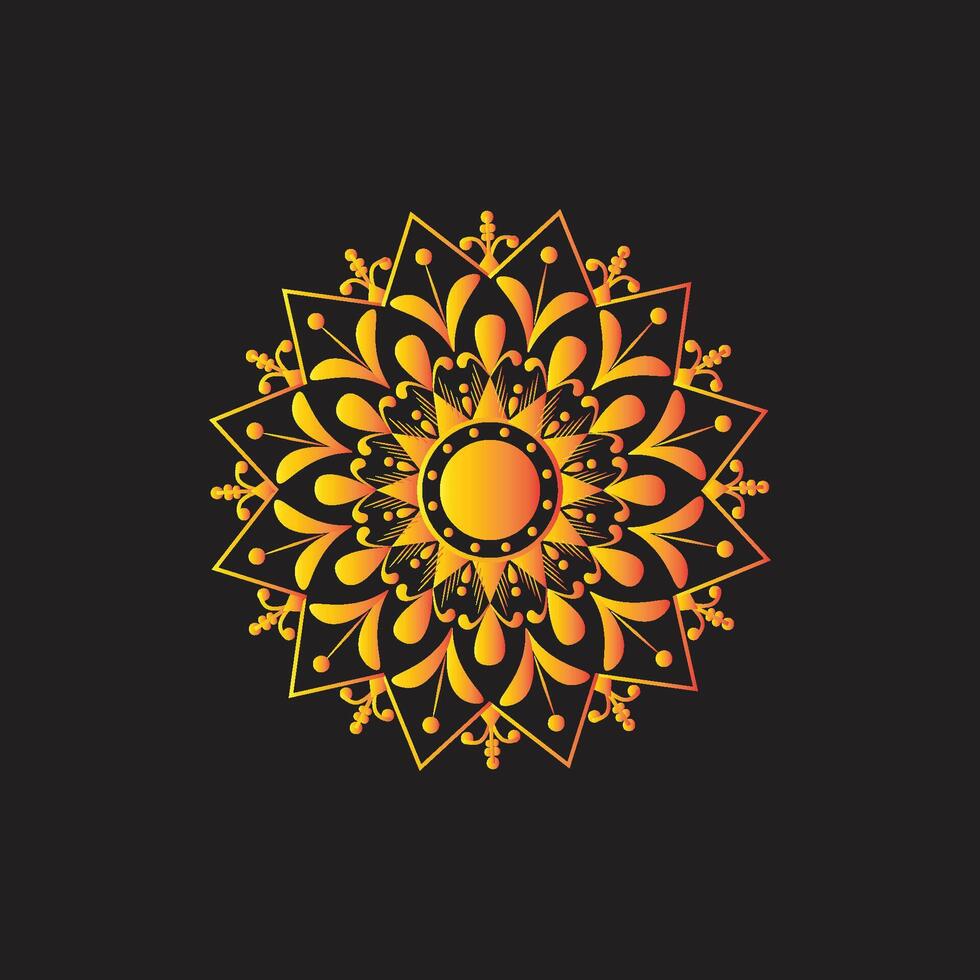 Mandala Template Design vector