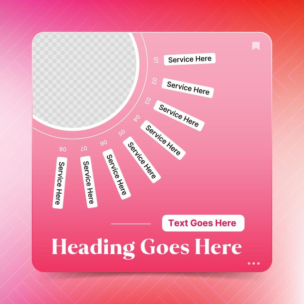 Modern and Elegant Social Media Post Template Design vector