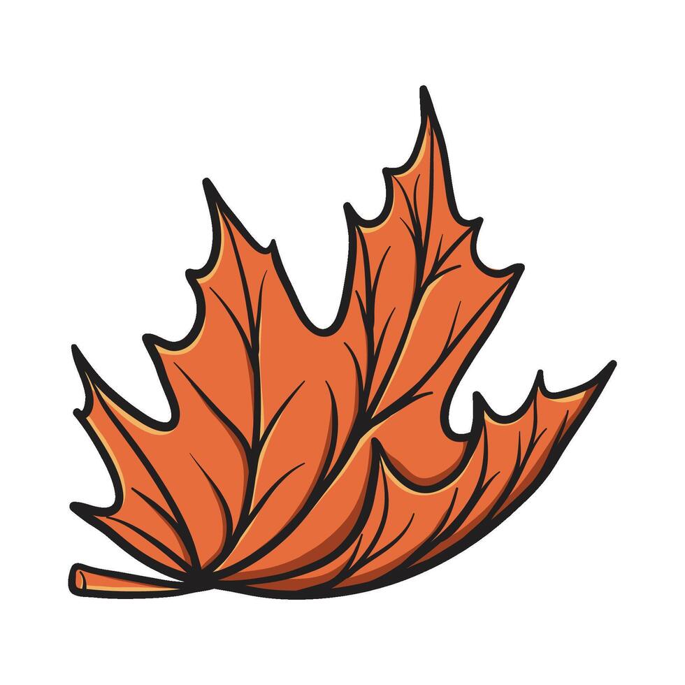 simple maple leaf logo vector