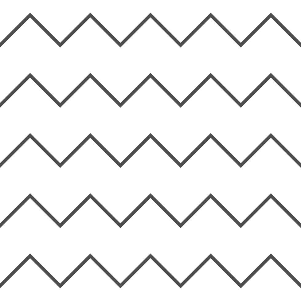 Zigzag thin ine seamless pattern. Black horizontal zig zag vintage lines. Geometric repeating stripes. Minimalistic texture. Abstract monochrome background. illustration vector