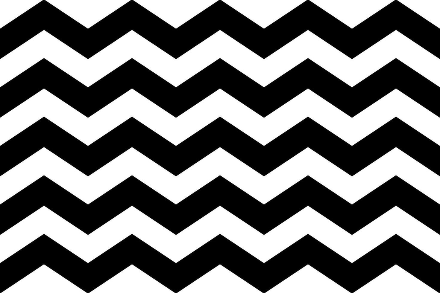 Zigzag wide ine seamless pattern. Black horizontal zig zag vintage lines. Geometric repeating stripes. Minimalistic texture. Abstract monochrome background. illustration vector