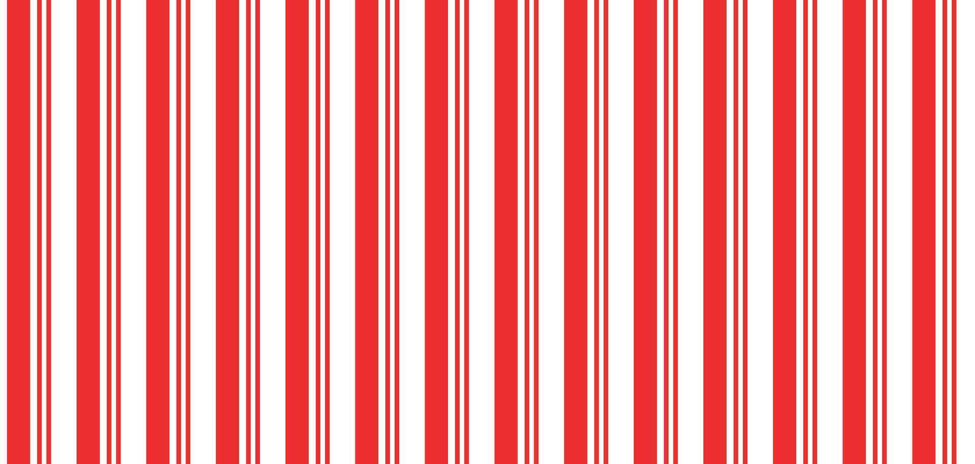 Christmas candy stripe seamless pattern. Red line candy cane background. Christmas present pattern. Winter holiday lines backdrop. Xmas gift wrapping print. Illustration on white background vector