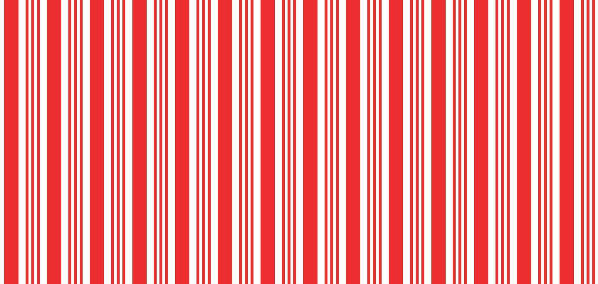 Christmas candy stripe seamless pattern. Red line candy cane background. Christmas present pattern. Winter holiday lines backdrop. Xmas gift wrapping print. Illustration on white background vector