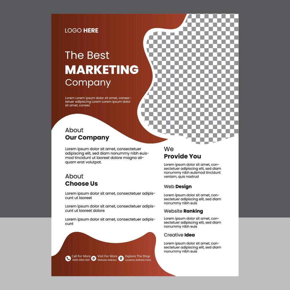 Modern Business Flyer Template Design vector