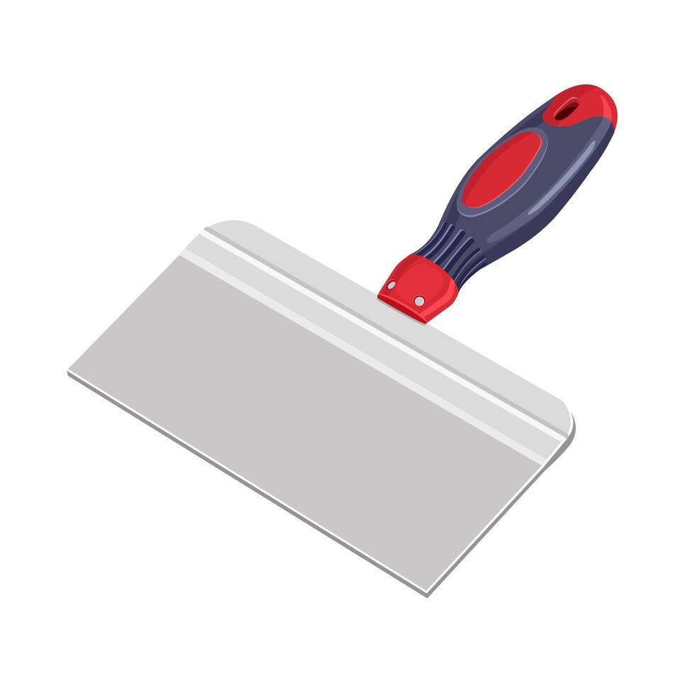Trowel spatula wide for putty. Illustration on white background vector
