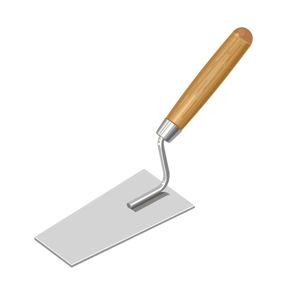 Trowel spatula for construction. Illustration on white background vector