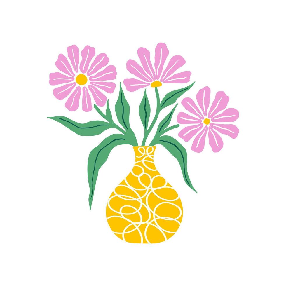 Bouquet of flowers vector