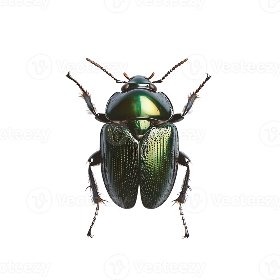 de cerca imagen de un verde escarabajo con iridiscente alas y detallado piernas Perfecto para insecto y naturaleza temas png