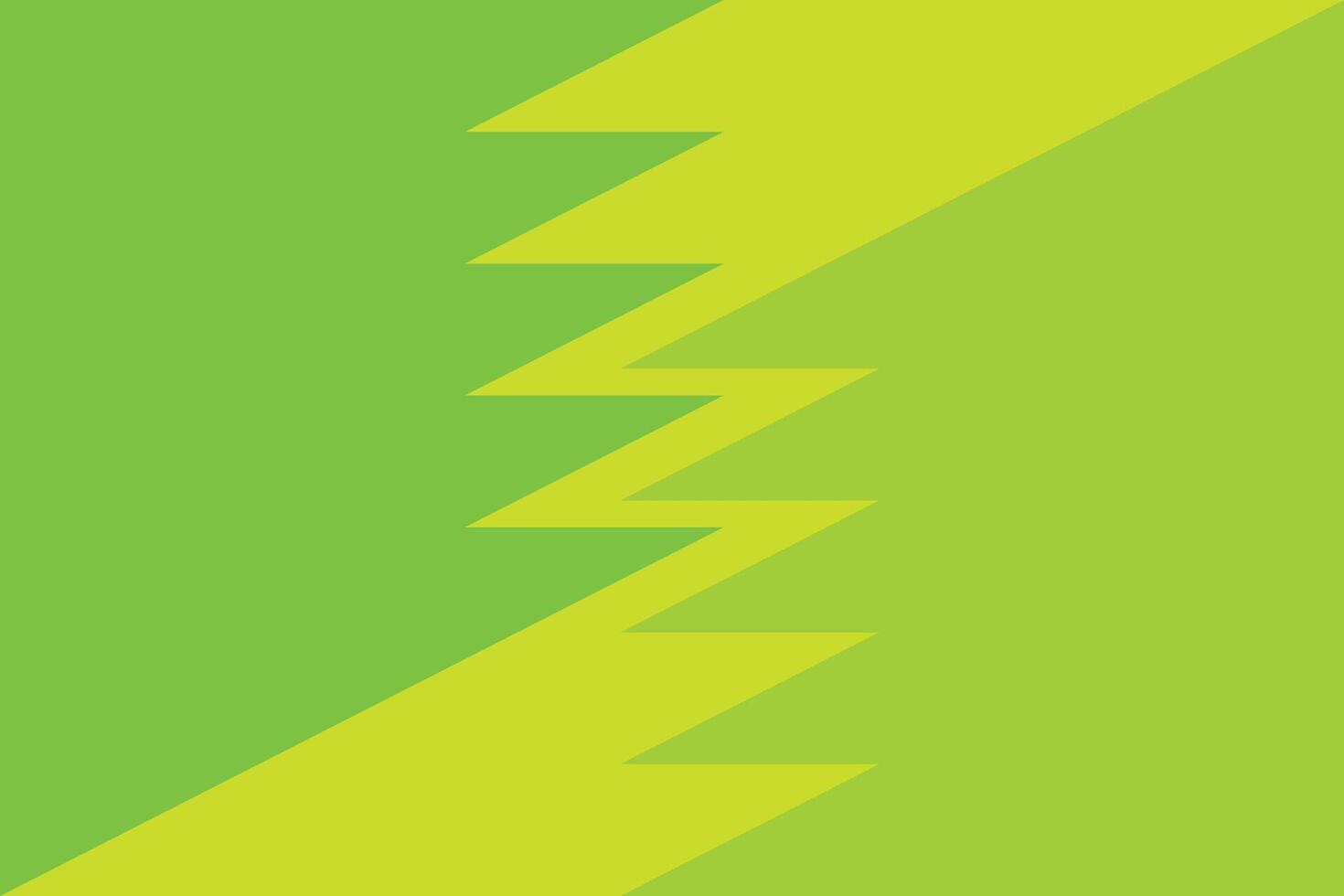 Jagged Shapes Green Background vector