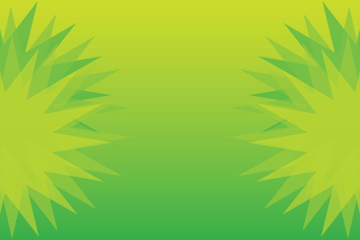 Stars Right and Left Green Background vector
