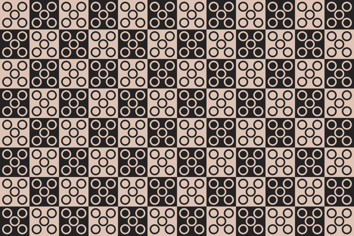 Circle Design Brown Pattern and Background vector