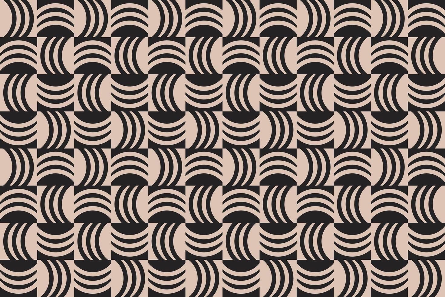 Circular Line Shapes Brown Pattern vector