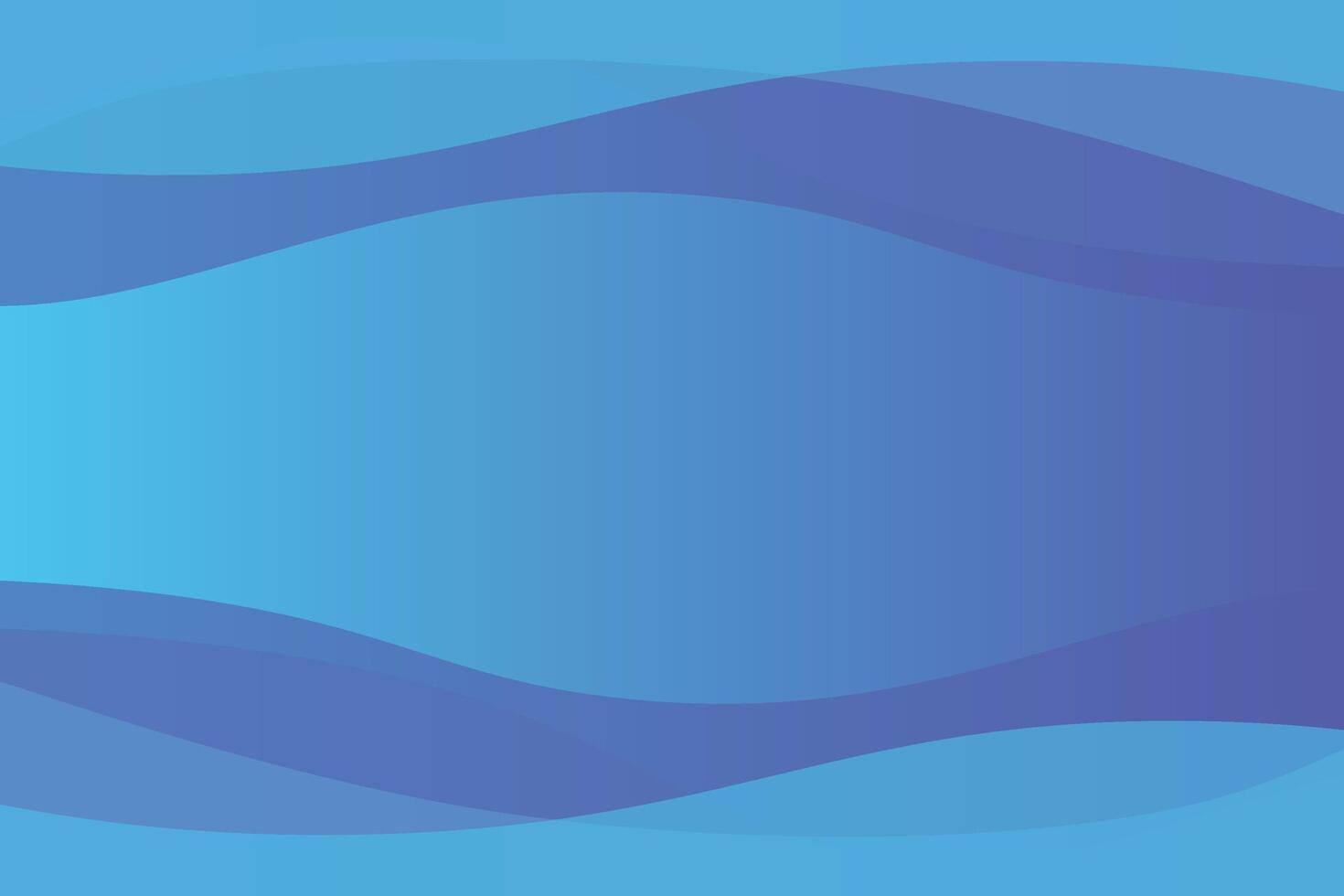 Wavy Shapes Top and Bottom Blue Background vector