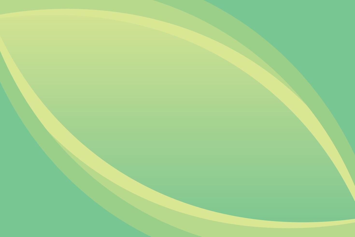 Curvy Shapes Green Background vector