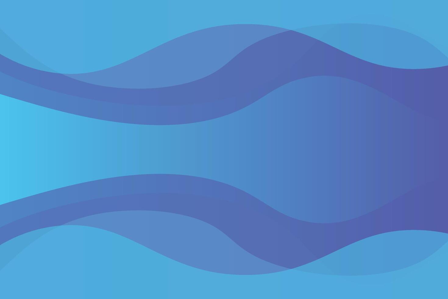Wavy Shapes Top and Bottom Blue Background vector