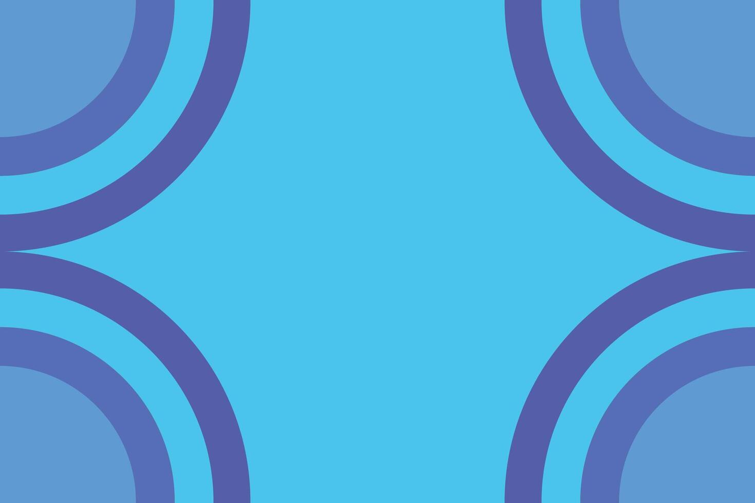 4 Circular Shapes Blue Background vector
