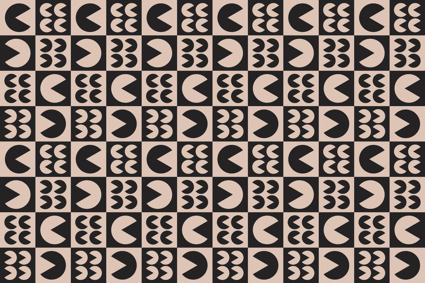 Circle Shape Brown Pattern and Background vector