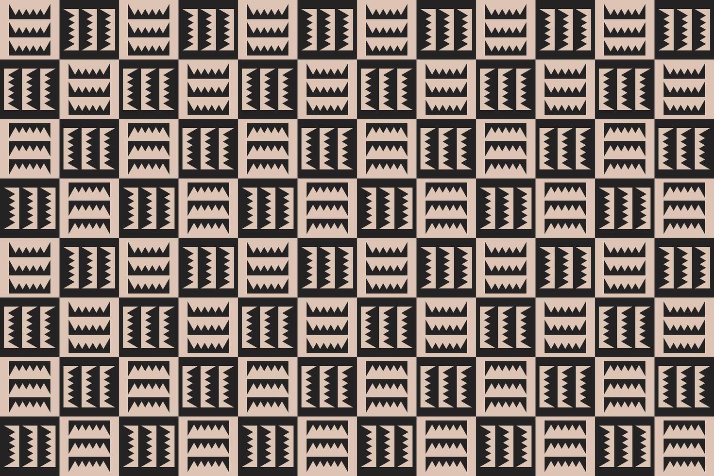 Jagged Shape Brown Pattern vector