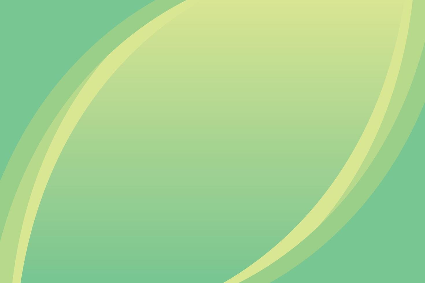 Curvy Shapes Green Background vector