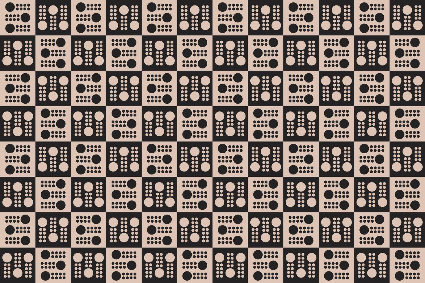 Circle Design Brown Pattern and Background vector