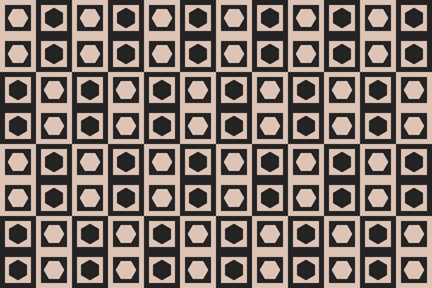 Hexagon Brown Pattern vector