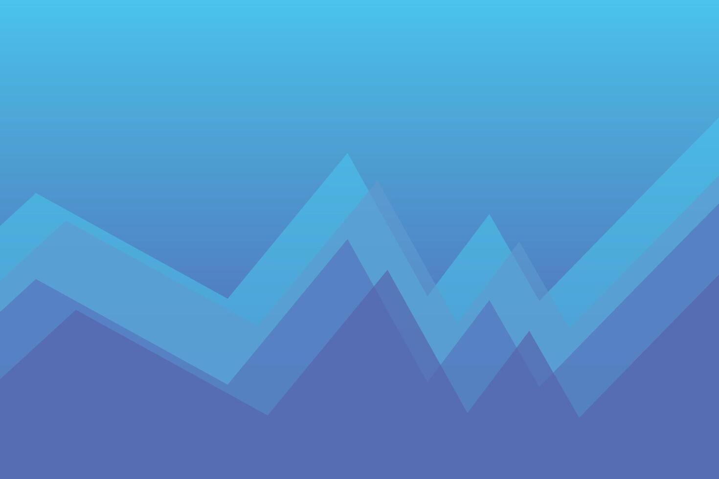 Jagged Shapes Bottom Blue Background vector