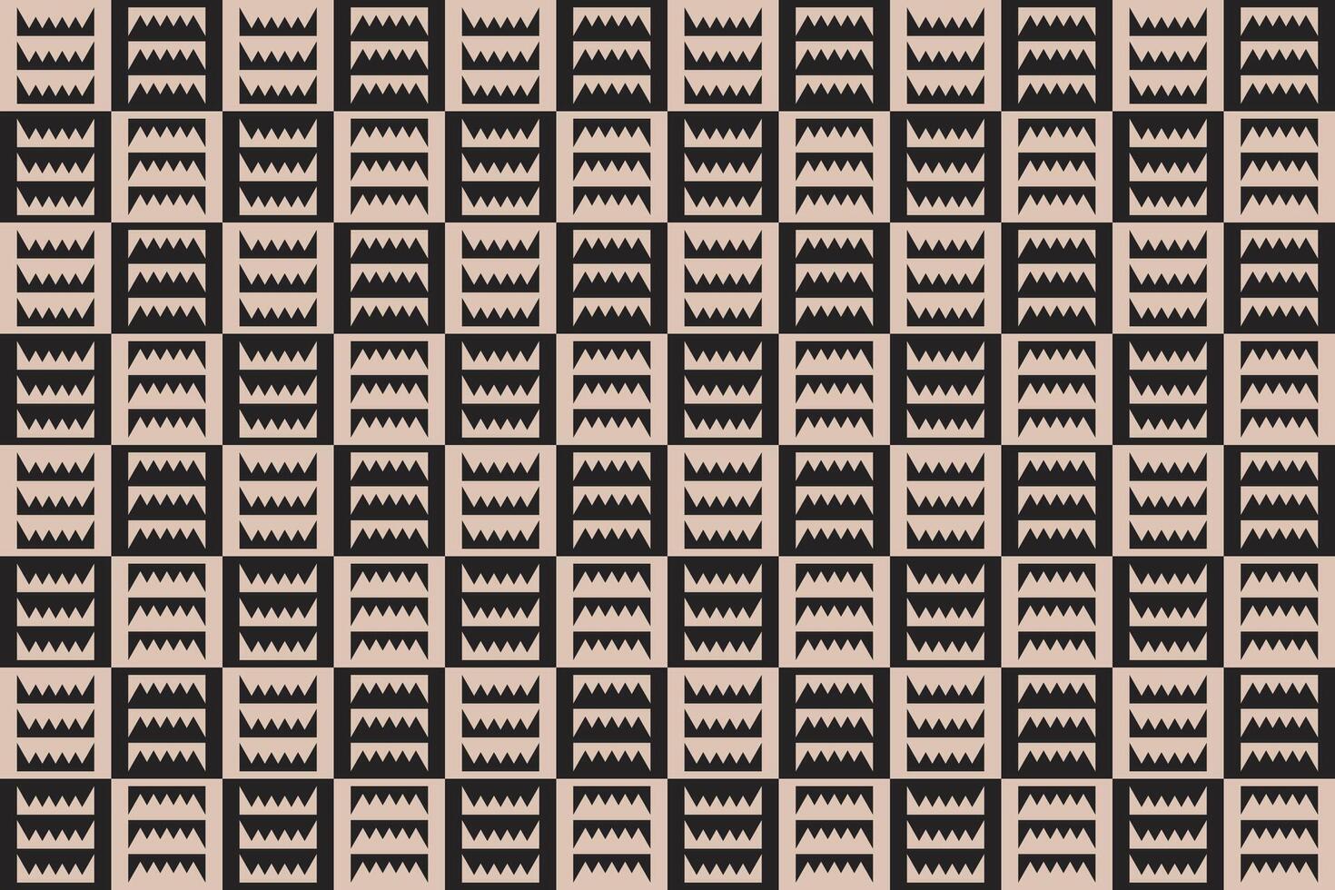 Jagged Shape Brown Pattern vector